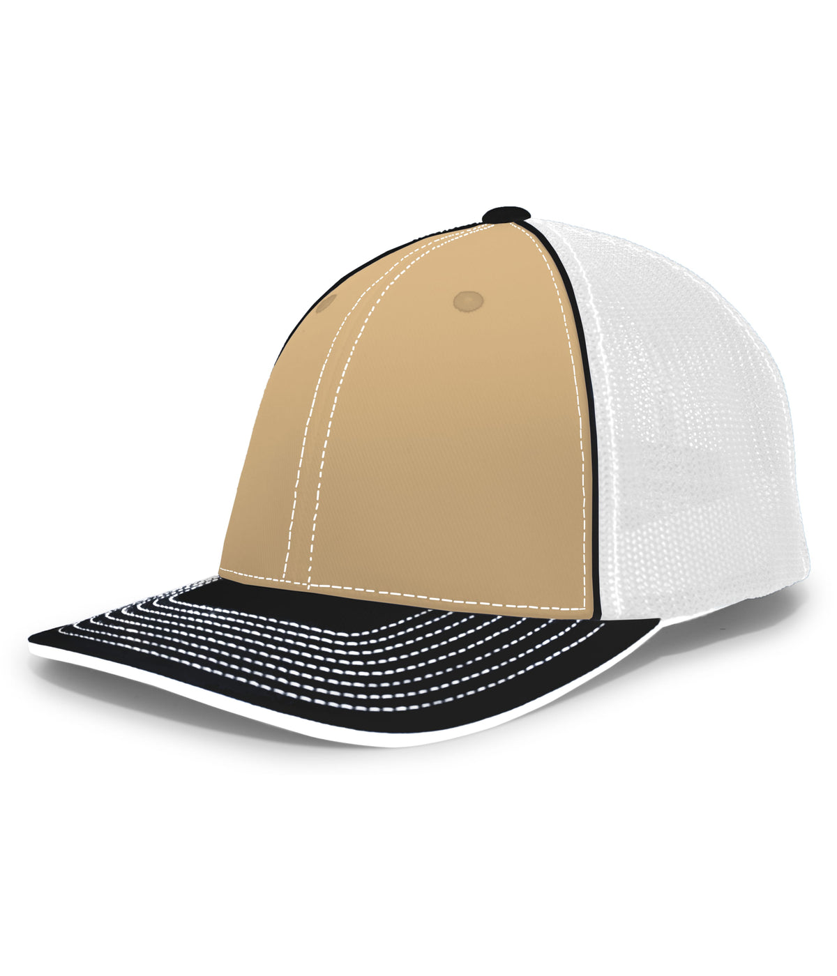 Pacific Headwear Trucker Flexfit Cap - VEGAS/WHITE/BLACK