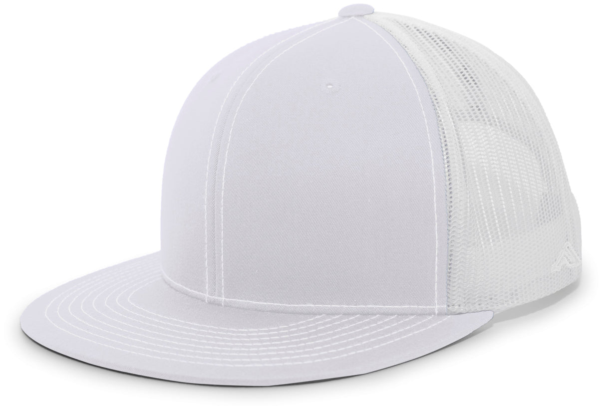 Pacific Headwear D-Series Trucker Snapback Cap - SILVER