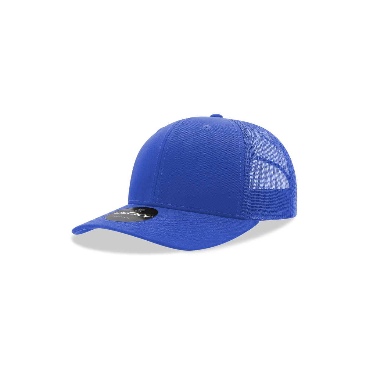 Decky 5019 Youth 6 Panel Mid Profile Structured Cotton Trucker - Royal