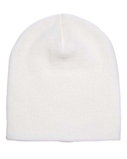 YP Classics 8 1/2" Beanie - White