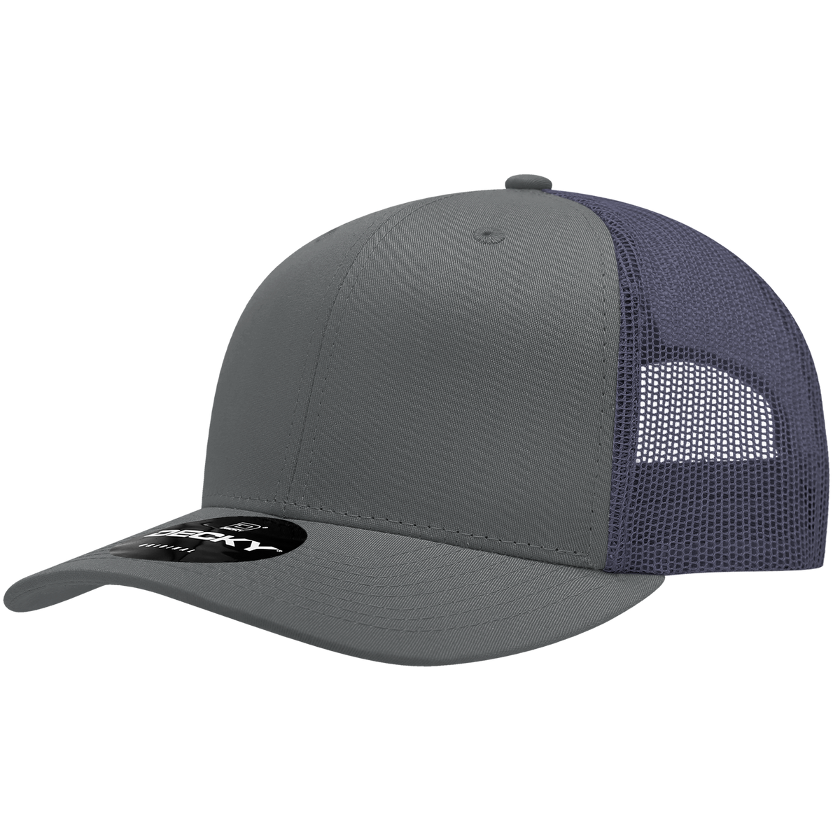 Decky 6021 6 Panel Mid Profile Classic Trucker - CHA/NVY