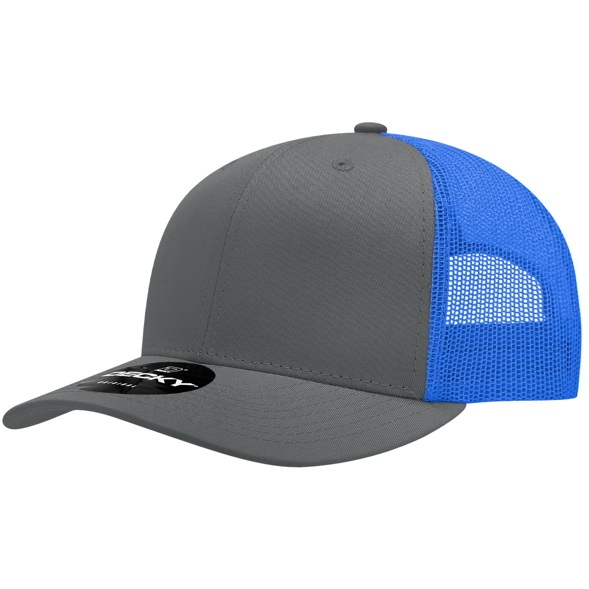 Decky 6021 6 Panel Mid Profile Classic Trucker - CHA/RYL