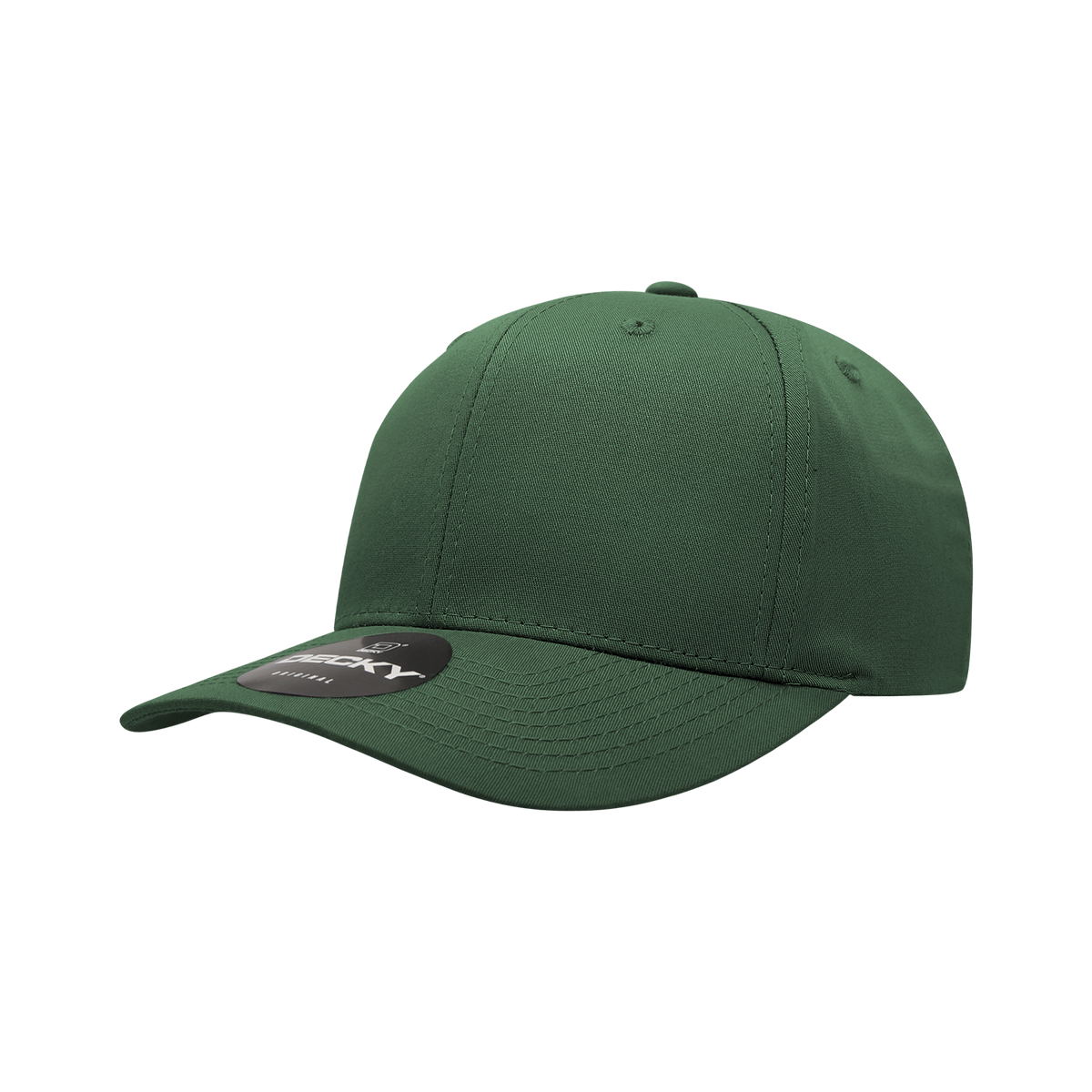 Decky 6022 6 Panel Mid Profile Structured Cotton Snapback - Forest