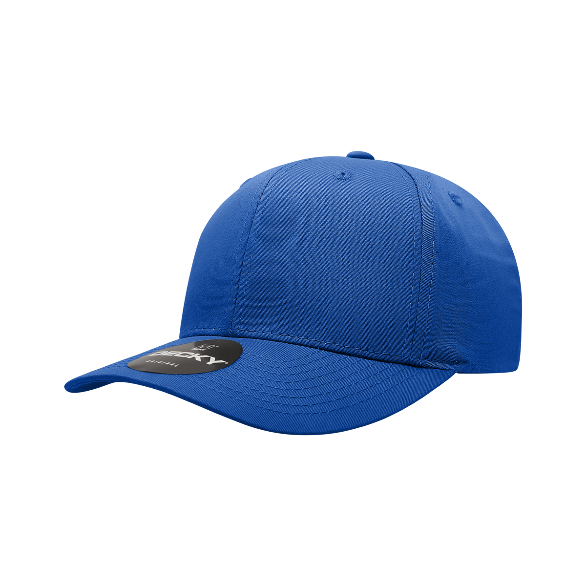 Decky 6022 6 Panel Mid Profile Structured Cotton Snapback - Royal