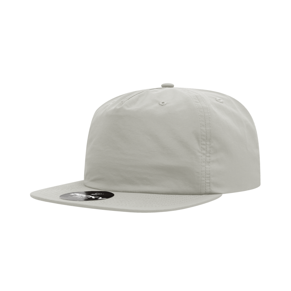 Decky 6050 5 Panel Half Dome Profile Relaxed Nylon Surf Hat - Bone