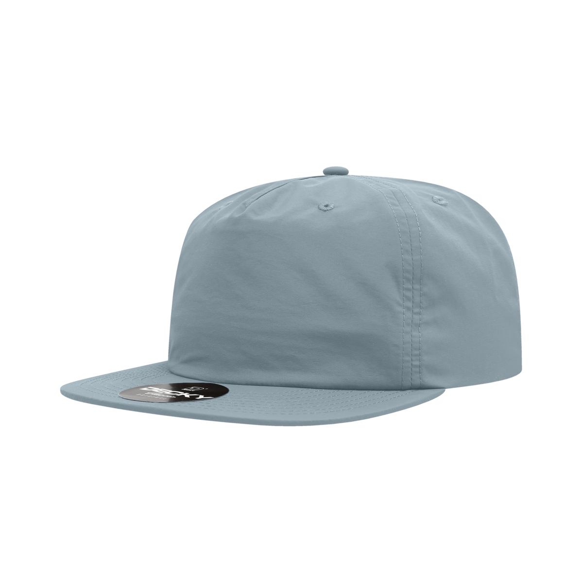Decky 6050 5 Panel Half Dome Profile Relaxed Nylon Surf Hat - LA Sky