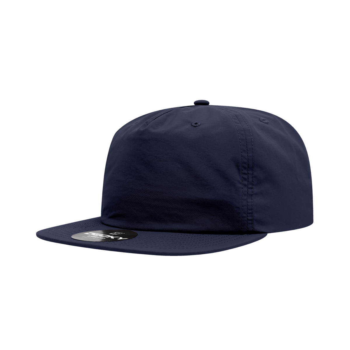 Decky 6050 5 Panel Half Dome Profile Relaxed Nylon Surf Hat - Navy
