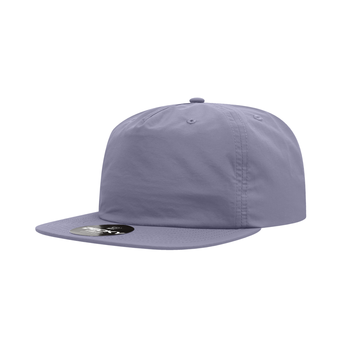 Decky 6050 5 Panel Half Dome Profile Relaxed Nylon Surf Hat - Periwinkle