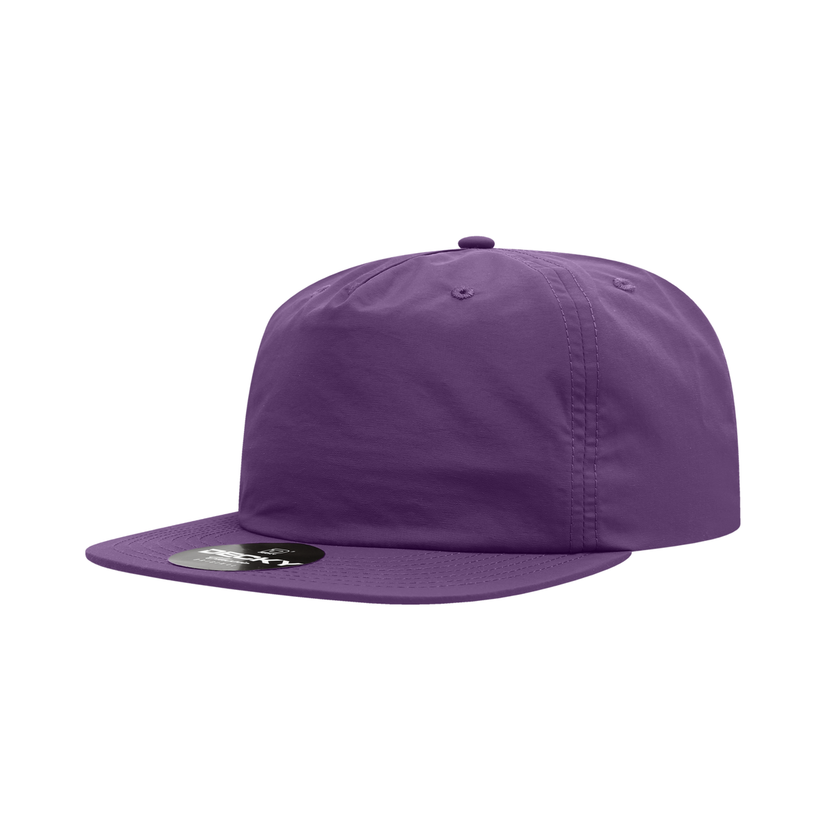 Decky 6050 5 Panel Half Dome Profile Relaxed Nylon Surf Hat - Violet