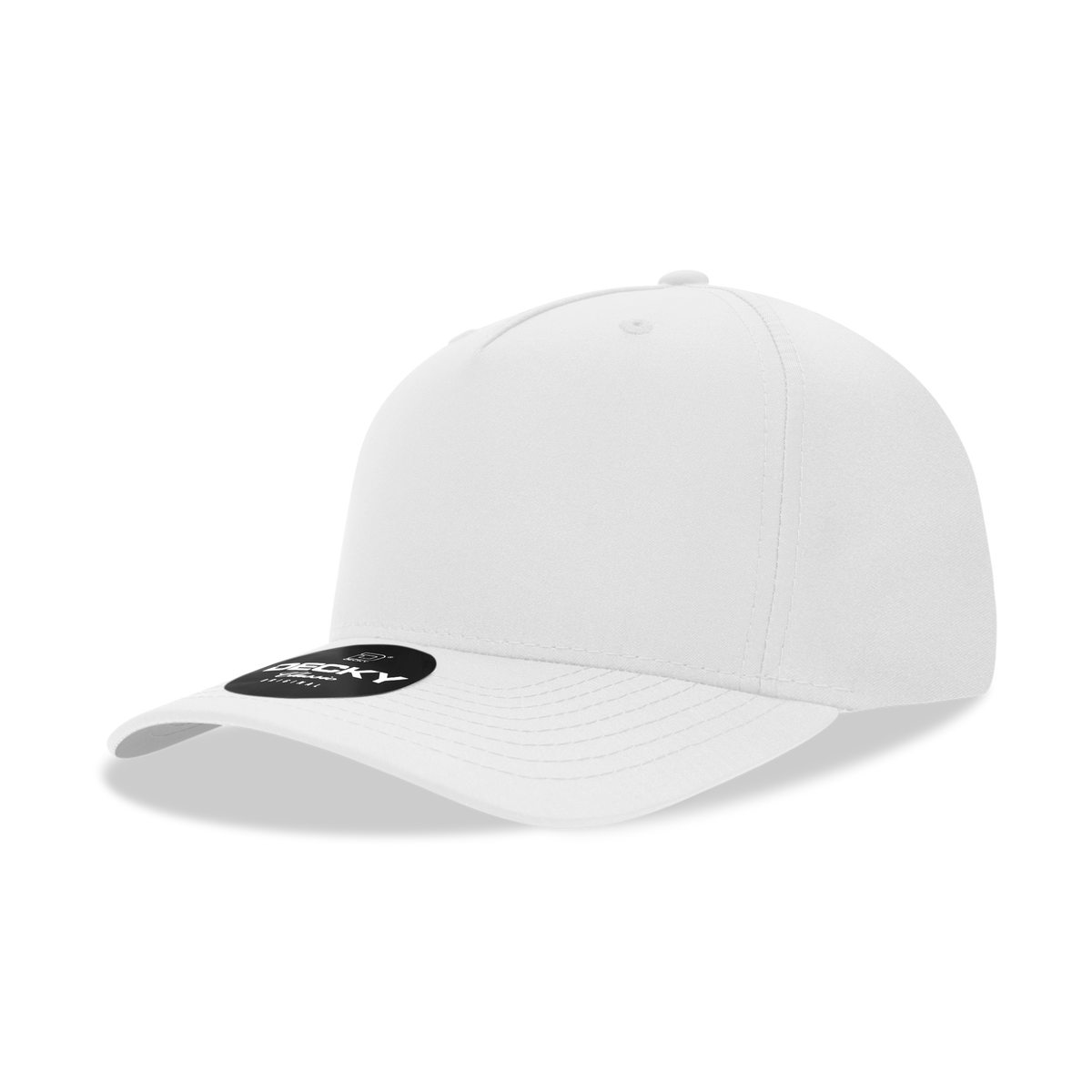 Decky 6221 5 Panel Mid Profile Structured Performance Cap - White