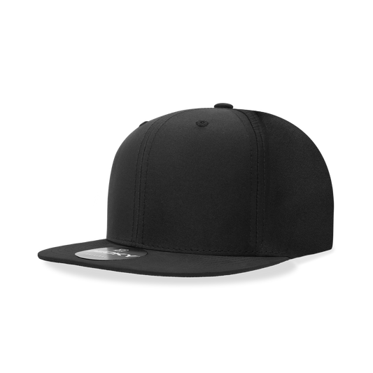 Decky 6223 6 Panel High Profile Structured Performance Snapback - Black