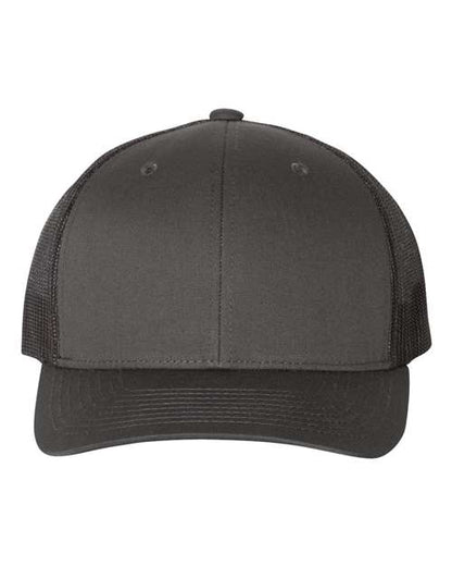 YP Classics Retro Trucker Cap - Charcoal/ Black