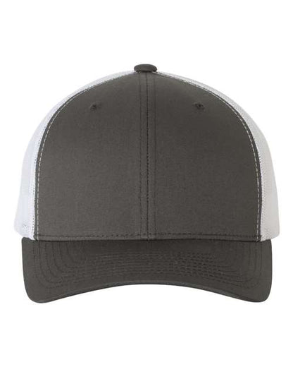YP Classics Retro Trucker Cap - Charcoal/ White