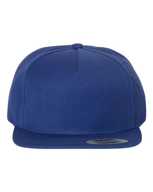 YP Classics Premium Five-Panel Snapback Cap - Royal