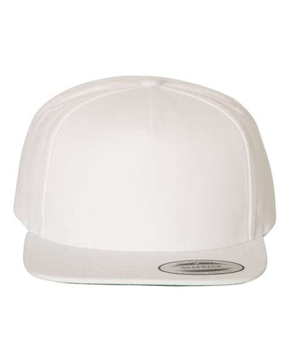 YP Classics Premium Five-Panel Snapback Cap - White