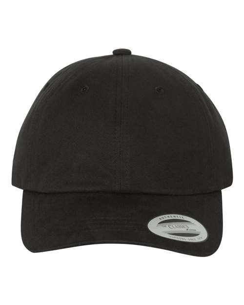 YP Classics Peached Cotton Twill Dad Hat - Black