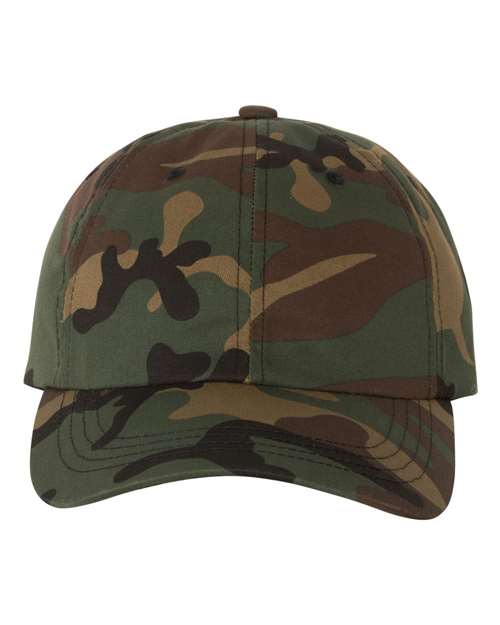 YP Classics Classic Dad Hat - Green Camo