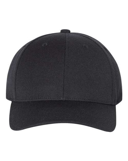YP Classics Premium Curved Bill Snapback Cap - Black