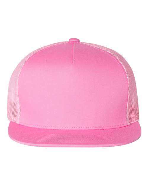 YP Classics Classic Five-Panel Trucker Cap - Pink