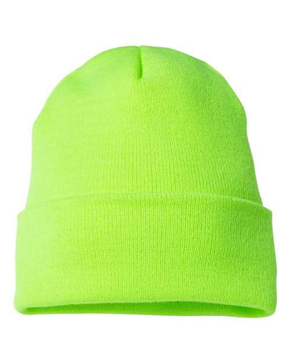 YP Classics Cuffed Beanie - Safety Green