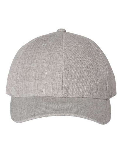 YP Classics Premium Curved Bill Snapback Cap - Heather Grey