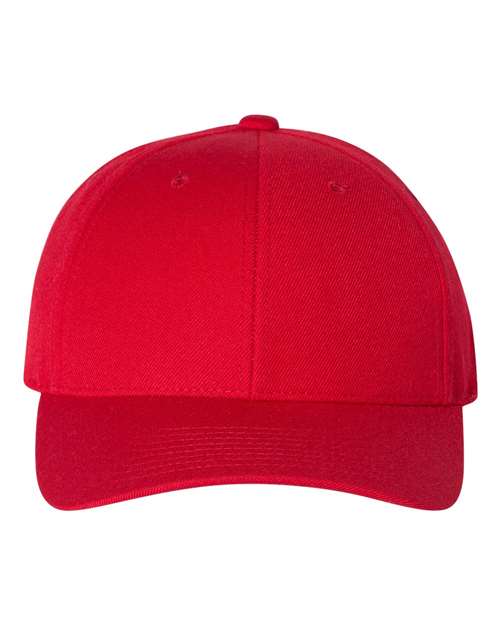 YP Classics Premium Curved Bill Snapback Cap - Red