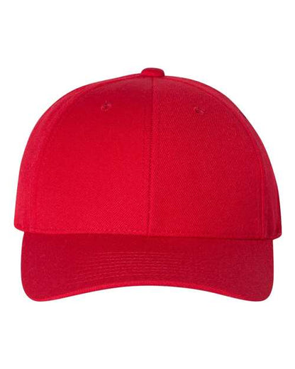 YP Classics Premium Curved Bill Snapback Cap - Red