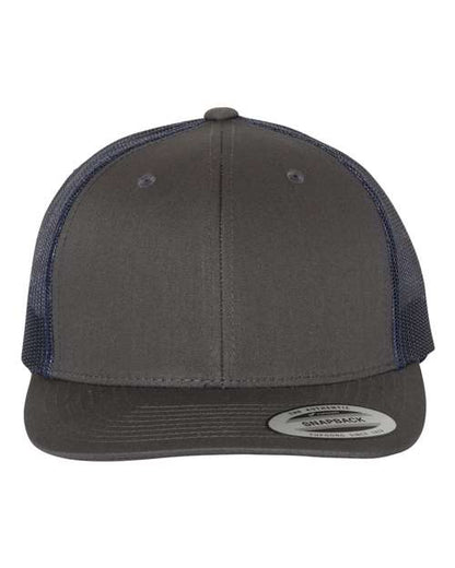 YP Classics Retro Trucker Cap - Charcoal/ Navy