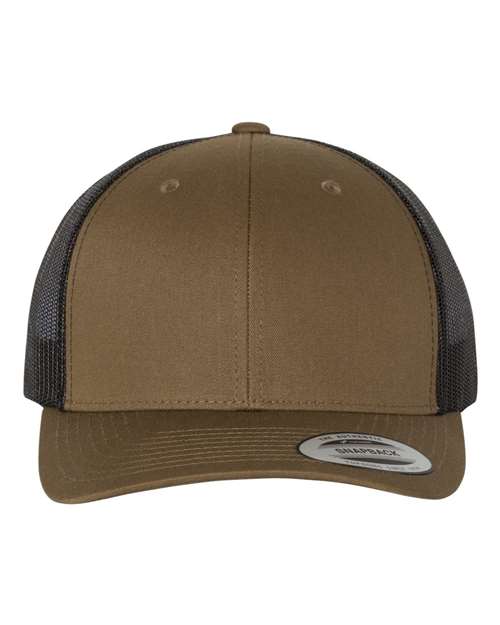 YP Classics Retro Trucker Cap - Coyote Brown/ Black