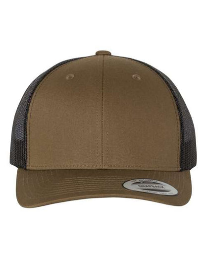 YP Classics Retro Trucker Cap - Coyote Brown/ Black