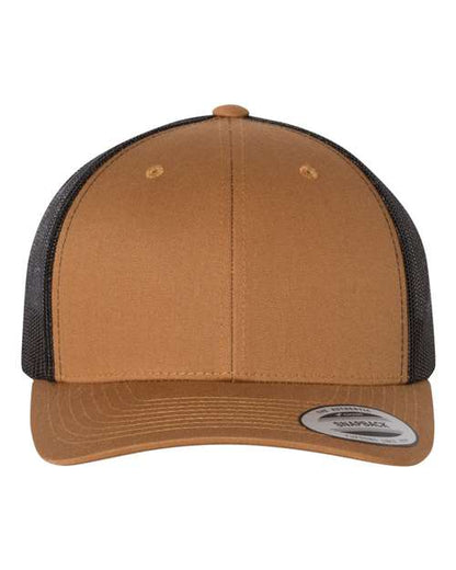 YP Classics Retro Trucker Cap - Caramel/ Black