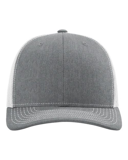 Snapback Trucker Cap - Heather Grey/ Light Grey
