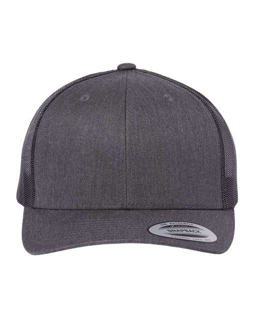 YP Classics Retro Trucker Cap - Dark Heather Grey
