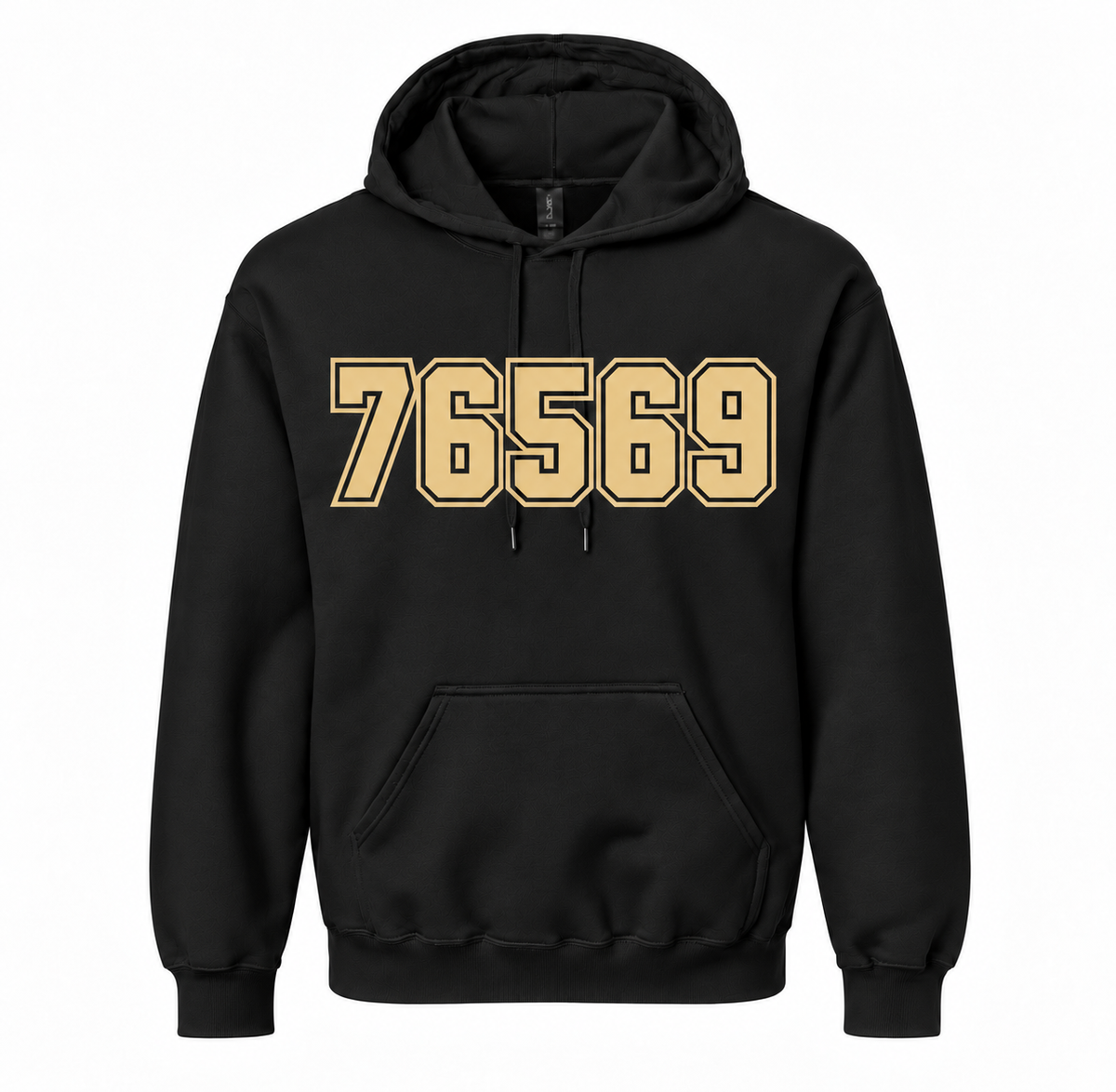 Rogers Eagles 76569 ZIP Code Hoodie - Black / Gold