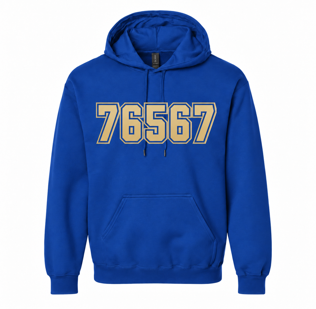 Rockdale Tigers 76567 ZIP Code Hoodie - Royal Blue / Gold