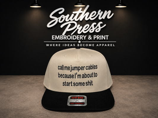 Jumper Cables Hat - Black/Natural