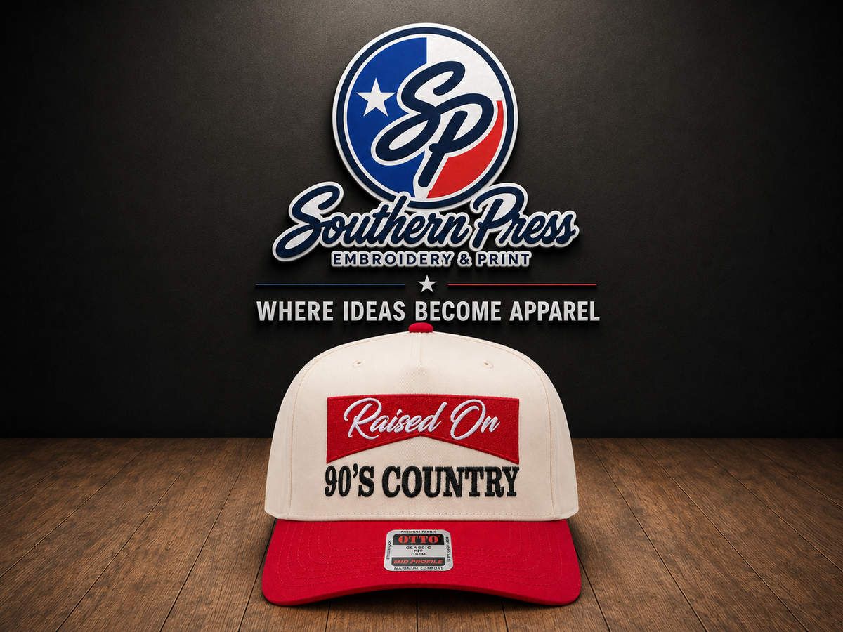 Raised On 90's Country - Red/Natural