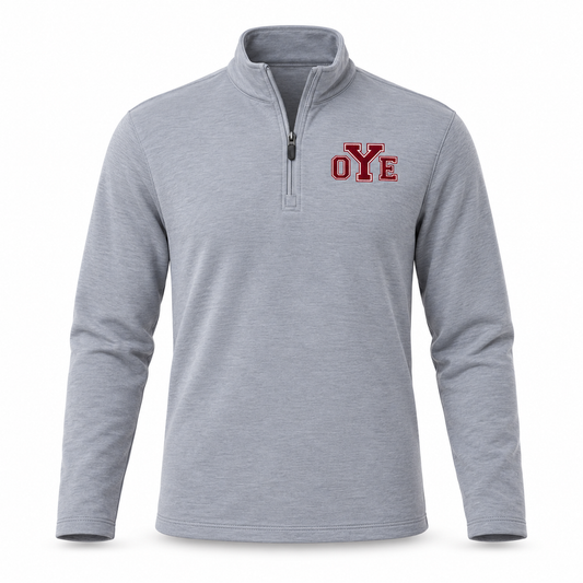 Cameron Yoemen AllPro Men's Stretch Quarter-Zip Fleece Pullover Embroidered Logo