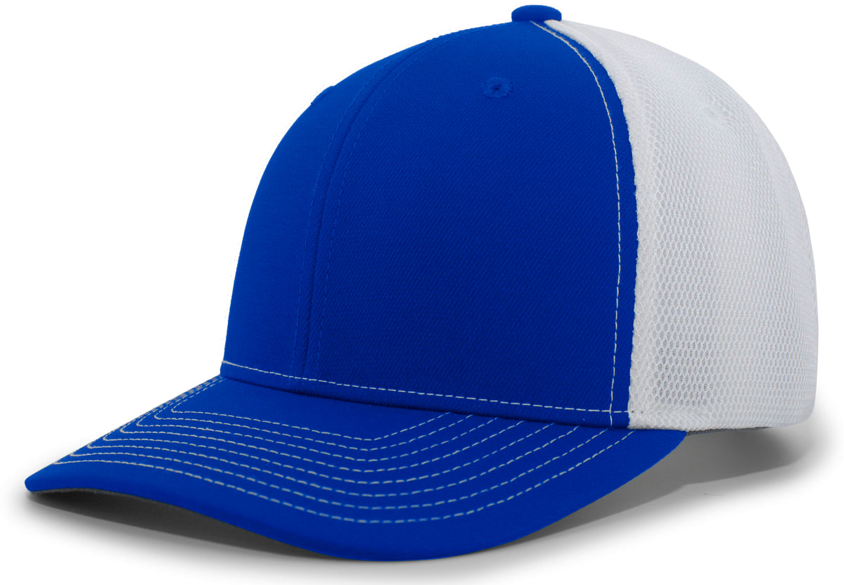Pacific Headwear Air Mesh Sideline Cap - ROYAL/WHITE/ROYAL