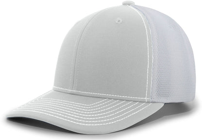 Pacific Headwear Air Mesh Sideline Cap - SILVER/WHITE/SILVER