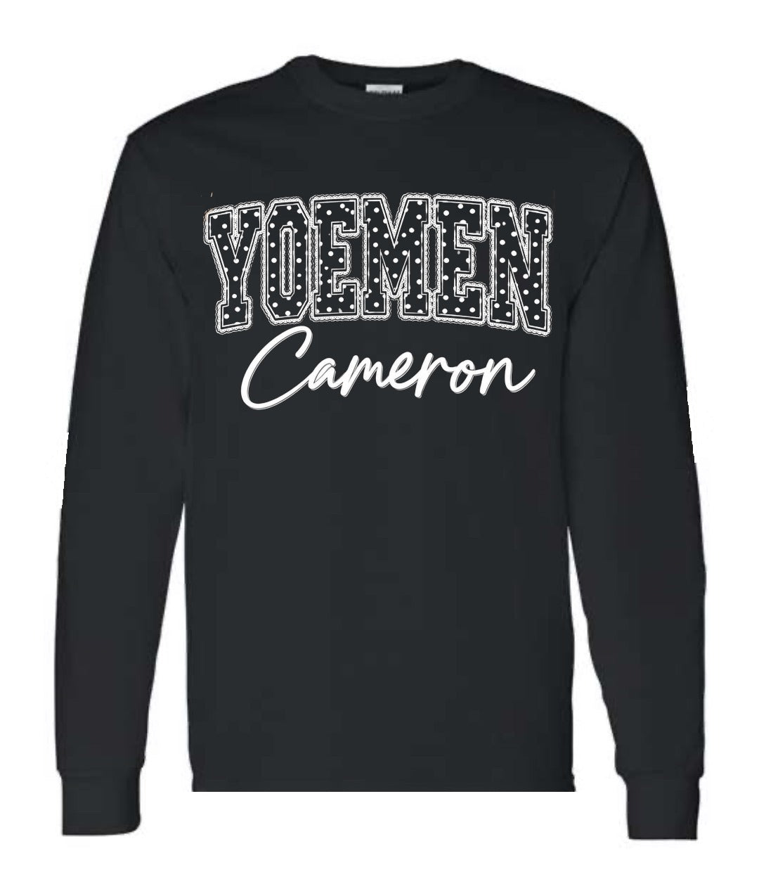 Cameron Yoemen Polka Dot Long Sleeve Tee