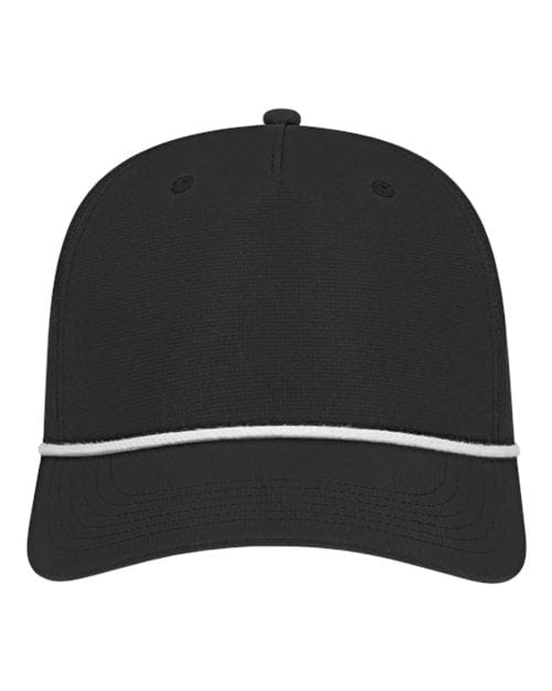 CAP AMERICA Black/ White / Adjustable Cap America Athletic Rope Cap