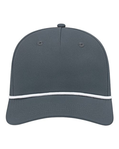 CAP AMERICA Charcoal/ White / Adjustable Cap America Athletic Rope Cap