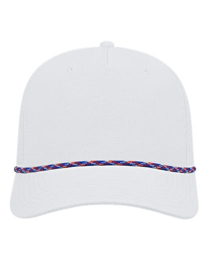 CAP AMERICA White-Red/ White/ Royal / Adjustable Cap America Athletic Rope Cap