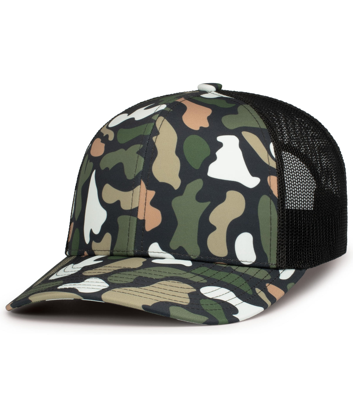 Pacific Headwear BAYOU/LT CHARCOAL/BAYOU / OS WEEKENDER DUCK CAMO TRUCKER SNAPBACK CAP