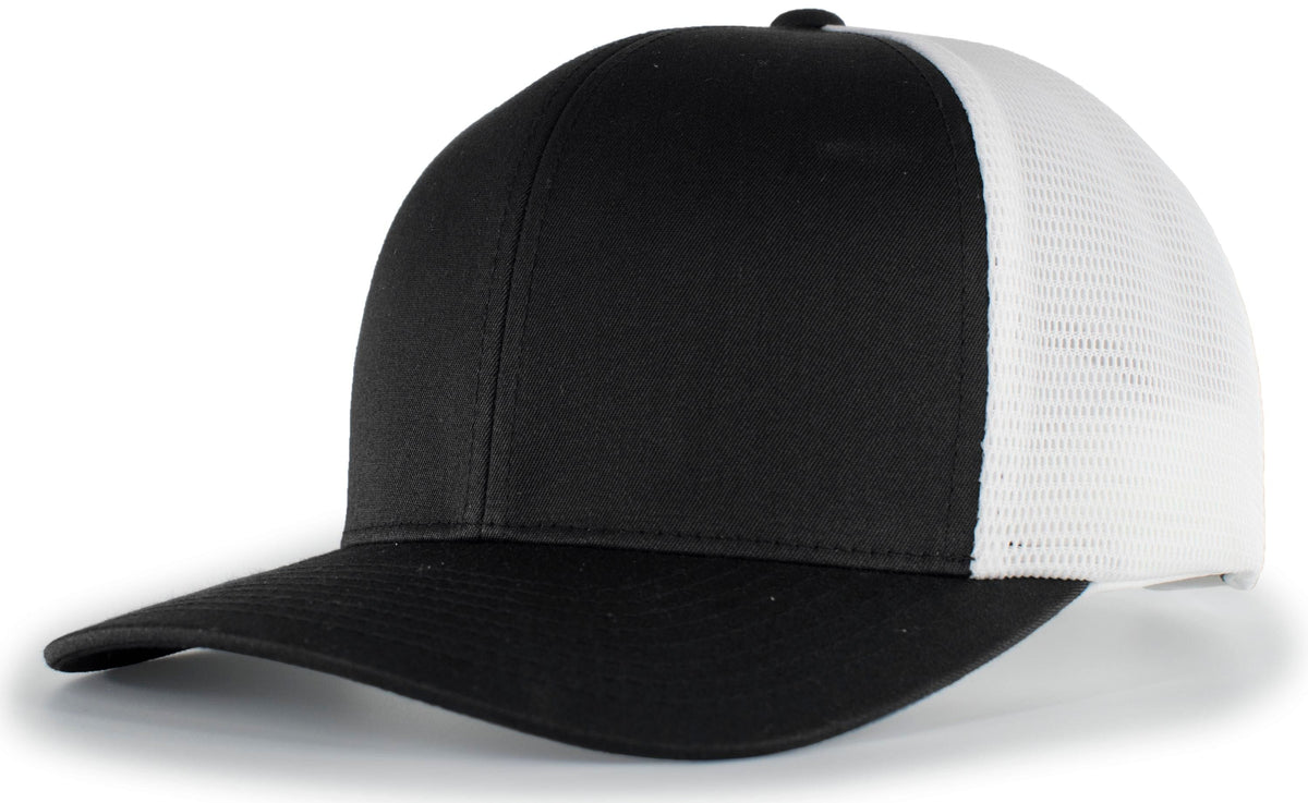 Pacific Headwear BLACK/WHITE/BLACK / OS Trucker PacFlex Snapback Cap