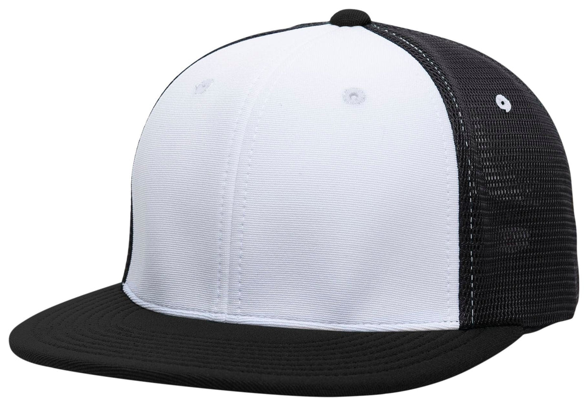 Pacific Headwear WHITE/BLACK/BLACK / S/M Premium M2 Performance Trucker Flexfit® Cap
