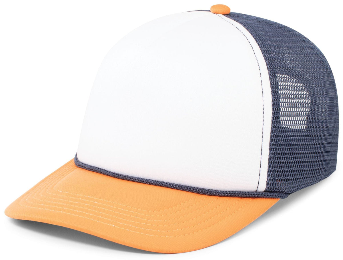 Pacific Headwear WHITE/NAVY/ORANGE / OS Foamie Fresh Trucker Cap