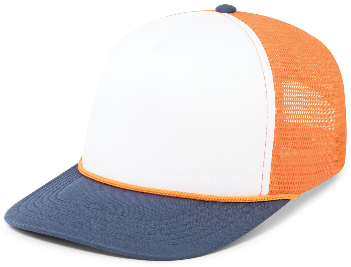 Pacific Headwear WHITE/ORANGE/NAVY / OS Foamie Fresh Trucker Cap