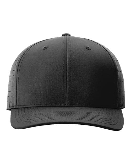 Richardson Black / Adjustable Richardson 632 Laser Perf R-Flex Cap